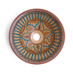 Handcrafted Moroccan Decorative Ceramic Bowl Colorful Traditional Design 2 - Image 2