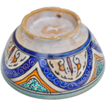 Handcrafted Moroccan Decorative Ceramic Bowl Artistic Floral Pattern - Image 3
