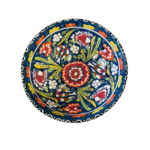 Handcrafted Moroccan Decorative Ceramic Bowl Colorful Floral Design - Image 2